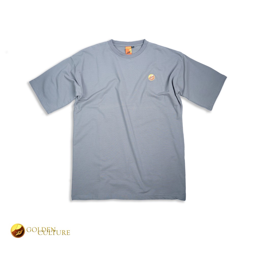 Golden Culture Oversized Premium Loop Cotton Boy T-shirt ( Gray)